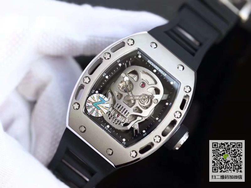 Z厂一比一精仿理查德．米勒RM052镂空骷髅头腕表关于手表价格_多少钱_报价
